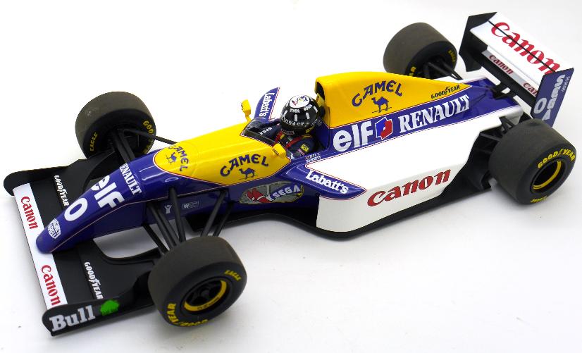Mansell, Williams ,Renault  ,MINICHAMPS nigel mansell ,WORLD CHAMPION ,F1 ,GRAND PRIX , 1-18 SCALE ,1992